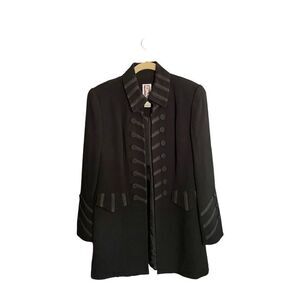 Zelda vintage women’s black military style steam punk blazer size 6